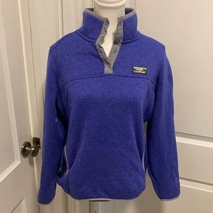 L.L bean quarter snap sweater